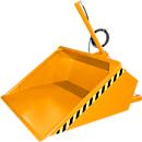 Bauer godet hydraulique pour chariot élévateur DGS 950, hydraulique pour chariot élévateur, L 1610 x l 1610 x H 1370 mm, 0,95 m³, jusqu'à 1000 kg, acier peint, jaune-orange