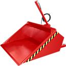 Bauer hydraulische heftruckbak DGS 950, vorkheftruckhydrauliek, L 1610 x B 1610 x H 1370 mm, 0,95 m³, tot 1000 kg, staal gelakt, vuurrood