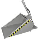 Bauer hydraulische Staplerschaufel DGS 500, Gabelstaplerhydraulik, L 1610 x B 1050 x H 1370 mm, 0,5 m³, bis 1000 kg, Stahl lackiert, mausgrau