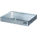 Bauer KGW-P 2 kleine bak, inhoud 45 l, tot 100 kg, zonder geperforeerd rooster, B 800 x D 600 x H 120 mm, gegalvaniseerd staal