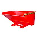 Bauer Kippbehälter EXPO-E 2100, mit Rollen, Deichsel & Ablasshahn, öl-/wasserdicht, abrollend, B 1870 x T 1720 x H 1095 mm, feuerrot RAL 3000