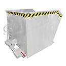 Bauer Kippbehälter GU-E 1000, mit Siebblech & Ablasshahn, öl-/wasserdicht, staplertauglich, B 1280 x T 1640 x H 780 mm, feuerverzinkt