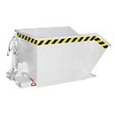 Bauer Kippbehälter GU-E 500, mit Siebblech & Ablasshahn, öl-/wasserdicht, staplertauglich, B 780 x T 1440 x H 680 mm, feuerverzinkt