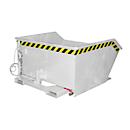 Bauer Kippbehälter GU-E 750, mit Siebblech & Ablasshahn, öl-/wasserdicht, staplertauglich, B 1280 x T 1440 x H 680 mm, feuerverzinkt