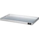 Bauer Kleingebindewanne KGW 2 V4A, ohne Lochblechrost, L 940 x B 470 x H 60 mm, 25 L, 150 kg, Edelstahl 1.4571, Silber