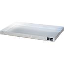 Bauer Kleingebindewanne KGW 3 V4A, ohne Lochblechrost, L 1000 x B 600 x H 70 mm, 30 L, 150 kg, Edelstahl 1.4571, Silber
