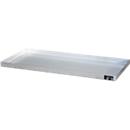 Bauer Kleingebindewanne KGW 4 V4A, ohne Lochblechrost, L 1390 x B 600 x H 60 mm, 40 L, 150 kg, Edelstahl 1.4571, Silber.