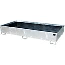 Bauer legbordbak RW 2700-3 PE, met PE inleg, L 2665 x B 1315 x H 440 mm, thermisch verzinkt