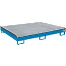 Bauer legbordbak RW-GR 1800 PE, met PE inzet, met rooster, L 1765 x B 1315 x H 255 mm, lichtblauw RAL 5012