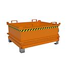 Bauer Mini-conteneur à fond rabattable MSB 400 - 1200 x 1000 x 625 mm - orange jaune RAL 2000