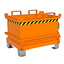 Bauer Mini-Klappbodenbehälter MSB 150, B 800 x T 600 x H 625 mm, gelborange RAL 2000