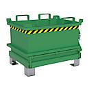 Bauer Mini-Klappbodenbehälter MSB 150, B 800 x T 600 x H 625 mm, resedagrün RAL 6011