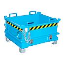 Bauer Mini-Klappbodenbehälter MSB 250, B 1000 x T 800 x H 625 mm, lichtblau RAL 5012