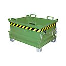 Bauer Mini-Klappbodenbehälter MSB 250, B 1000 x T 800 x H 625 mm, resedagrün RAL 6011