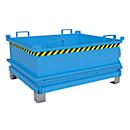 Bauer Mini-Klappbodenbehälter MSB 400, B 1200 x T 1000 x H 625 mm, lichtblau RAL 5012