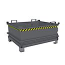 Bauer Mini-Klappbodenbehälter MSB 400, B 1200 x T 1000 x H 625 mm, mausgrau RAL 7005