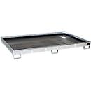 Bauer Regalwanne RW 2200-1 PE, mit PE-Einsatz, lackiert, L 2165 x B 1315 x H 230 mm, feuerverzinkt