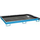 Bauer Regalwanne RW 2200-1 PE, mit PE-Einsatz, lackiert, L 2165 x B 1315 x H 230 mm, lichtblau RAL 5012