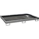 Bauer Regalwanne RW 2200-1 PE, mit PE-Einsatz, lackiert, L 2165 x B 1315 x H 230 mm, mausgrau RAL 7005