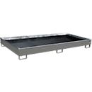 Bauer Regalwanne RW 2700-1 PE, mit PE-Einsatz, L 2665 x B 1315 x H 210 mm, mausgrau RAL 7005