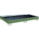Bauer Regalwanne RW 2700-1 PE, mit PE-Einsatz, L 2665 x B 1315 x H 210 mm, resedagrün RAL 6011