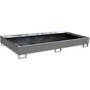 Bauer Regalwanne RW 2700-2 PE, mit PE-Einsatz, L 2665 x B 1315 x H 305 mm, mausgrau RAL 7005