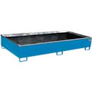 Bauer Regalwanne RW 2700-3 PE, mit PE-Einsatz, L 2665 x B 1315 x H 440 mm, lichtblau RAL 5012