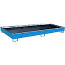 Bauer Regalwanne RW 3300-2 PE, mit PE-Einsatz, B 3262 x T 1312 x H 267 mm, bis 540 l, Stahl lackiert, lichtblau