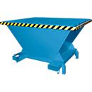Bauer SBT Befülltrichter, Stahlblech, Stützfüße, Einfahrtaschen, lackiert, L 1320 x B 1710 x H 990 mm, lichtblau RAL 5012