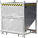 Bauer Silo SGK 100, vidange par câble de traction, L 1000 x l 1200 x H 1405 mm, 1 m³, jusqu'à 1500 kg, acier galvanisé à chaud