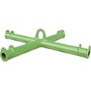 Bauer Traverse pour big bags TBB, pour grue, L 1100 x l 1100 x H 215 mm, jusqu'à 2000 kg, tube d'acier, vert réséda