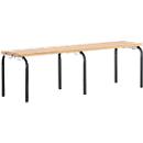 Bench, stackable, anthracite, 1500 mm wide