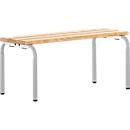 Bench, stackable, light grey, 1015 mm wide