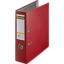 bene plastic letter file, red, 80 mm spine.
