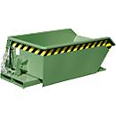 Benne basculante Mini type MGU 230 Bauer, hauteur de déversement 350 mm, vert