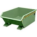 Benne basculante Mini type MGU 270 Bauer, hauteur de déversement 350 mm, contenance 270 L, vert