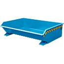 Benne basculante Mini type MGU 610 Bauer, faible encombrement en hauteur, bleu