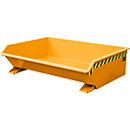Benne basculante Mini type MGU 610 Bauer, faible encombrement en hauteur, orange