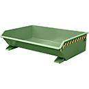 Benne basculante Mini type MGU 610 Bauer, faible encombrement en hauteur, vert