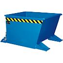 Benne basculante pour copeaux SGU-RZ30, pour chariot, étanche à l’huile et à l’eau, 300 L, bleu RAL 5012