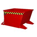 Benne basculante pour copeaux SGU-RZ30, pour chariot, étanche à l’huile et à l’eau, 300 L, rouge RAL 3000