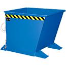 Benne basculante pour copeaux SGU-RZ55, pour chariot, étanche à l’huile et à l’eau, 550 L, bleu RAL 5012