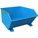 Benne basculante type GU, 1000 litres, bleu