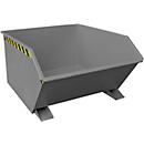Benne basculante type GU, 1000 litres, gris