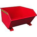 Benne basculante type GU, 1000 litres, rouge