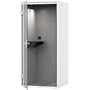 Berlin Acoustics Focus Cabine téléphonique, pour une personne, double paroi absorbant le son, éclairage LED, ventilée, blanche