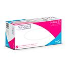 Beschermende handschoenen BINGOLD Nitril 35, wegwerp, microtextured vingertoppen, poedervrij, nitril, paarsblauw, maat S, 100 stuks