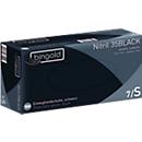 Beschermende handschoenen BINGOLD Nitrile 35BLACK, wegwerp, microtextured vingertoppen, poedervrij, nitril, zwart, maat S, 100 stuks
