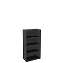 Bibliothèque étagère, 4 HC, panneau de particules fines, l. 800 P 450 x H 1580 mm, graphite