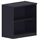 Bibliothèque étagère BEXXSTAR, 2 hauteurs de classeur, L 800 x P 445 x H 825 mm, noir